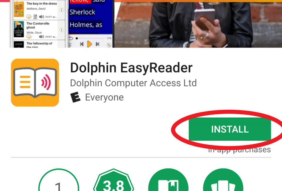 Screenshot of Install button in App store