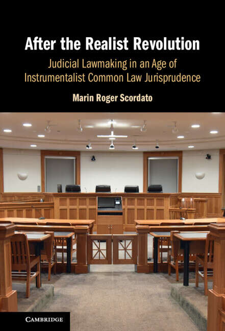 Book cover of After the Realist Revolution: Judicial Lawmaking in an Age of Instrumentalist Common Law Jurisprudence