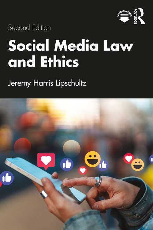 Book cover of Social Media Law and Ethics (2)