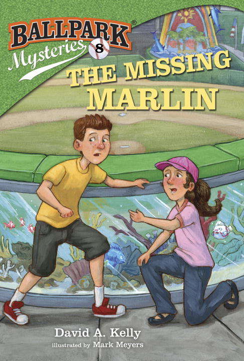 Book cover of Ballpark Mysteries #8: The Missing Marlin