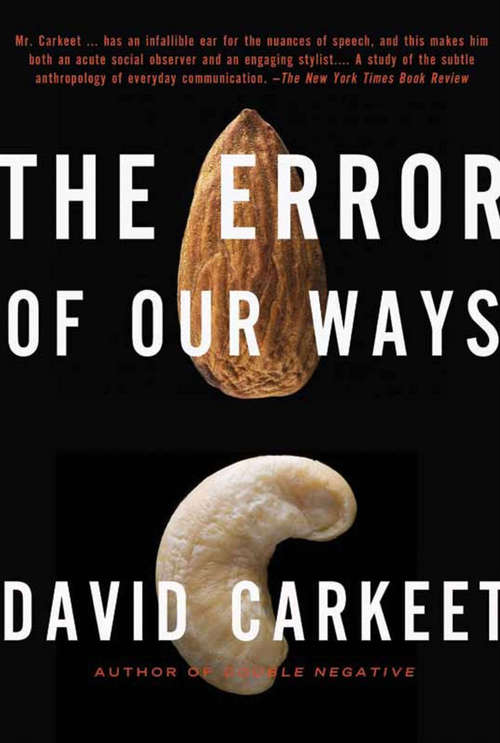 Book cover of The Error of Our Ways: A Novel