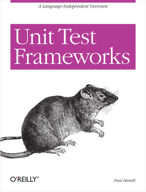 Book cover of Unit Test Frameworks