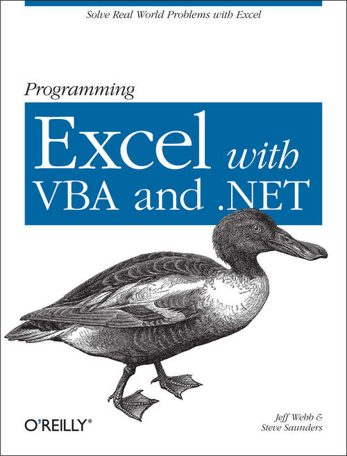 Book cover of Programming Excel with VBA and .NET