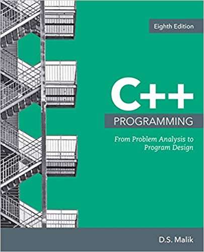 Book cover of C++ Programming: From Problem Analysis to Program Design (8th Edition)