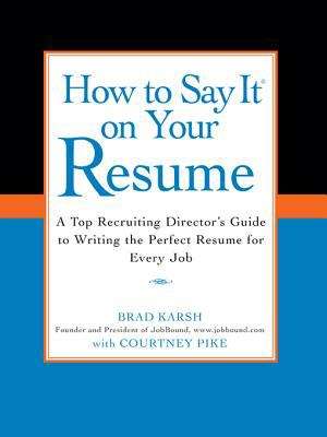 Book cover of How to Say It on Your Resume