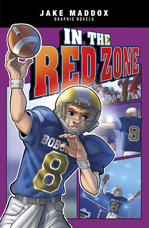 Book cover of In the Red Zone (Jake Maddox Graphic Novels)