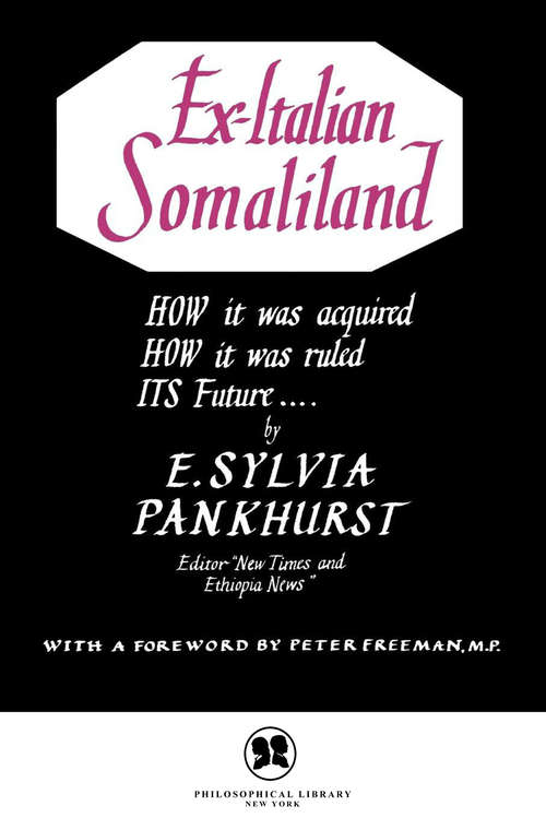 Book cover of Ex-Italian Somaliland