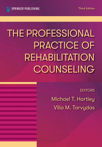 Book cover of The Professional Practice of Rehabilitation Counseling