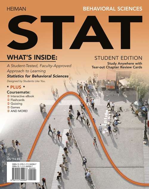 Book cover of Behavioral Sciences Stat