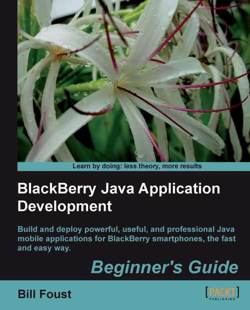 Book cover of BlackBerry Java Application Development