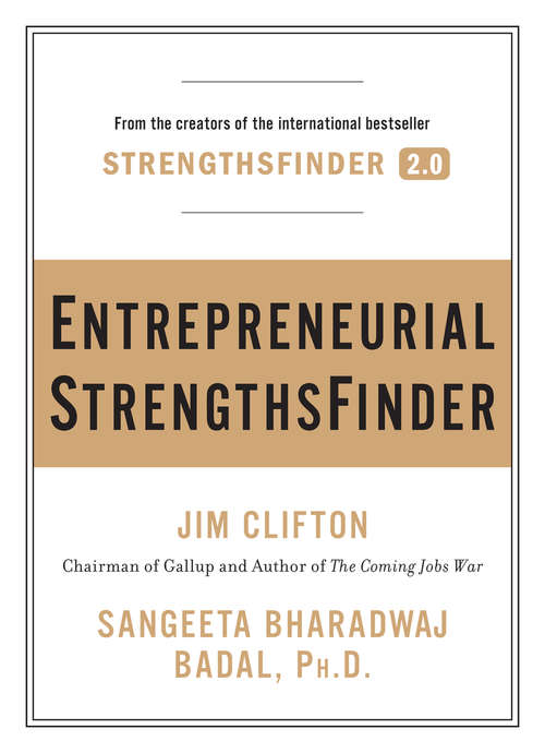 Book cover of Entrepreneurial StrengthsFinder