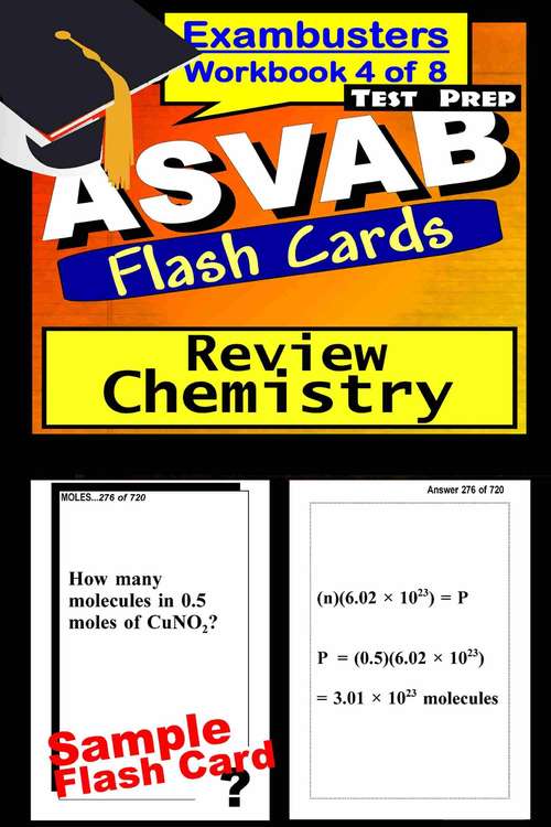Book cover of ASVAB Test Prep Flash Cards: Chemistry (Exambusters ASVAB Workbook: 4 of 8)