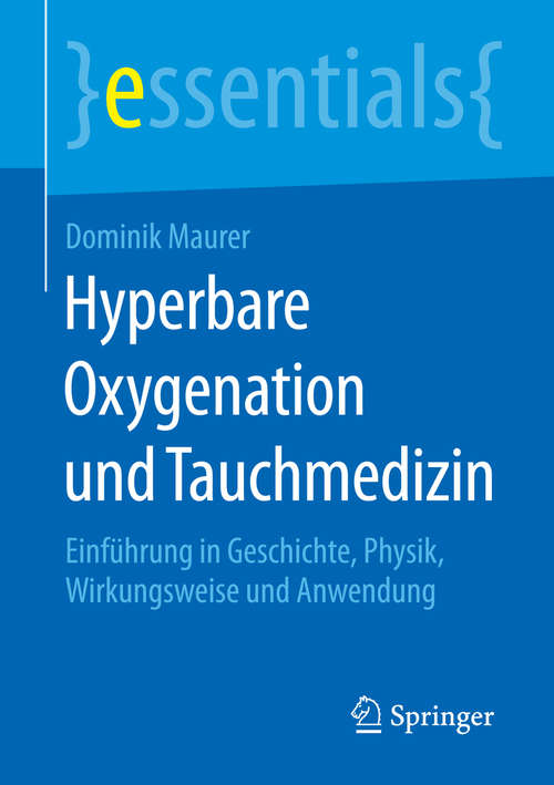 Book cover of Hyperbare Oxygenation und Tauchmedizin