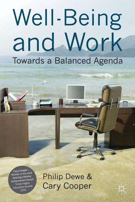 Book cover of Well-Being and Work
