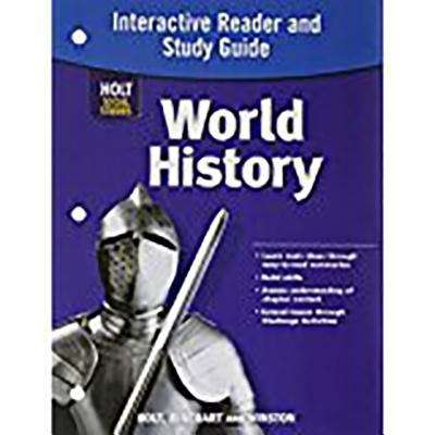 Book cover of Holt Social Studies World History, Interactive Reader and Study Guide