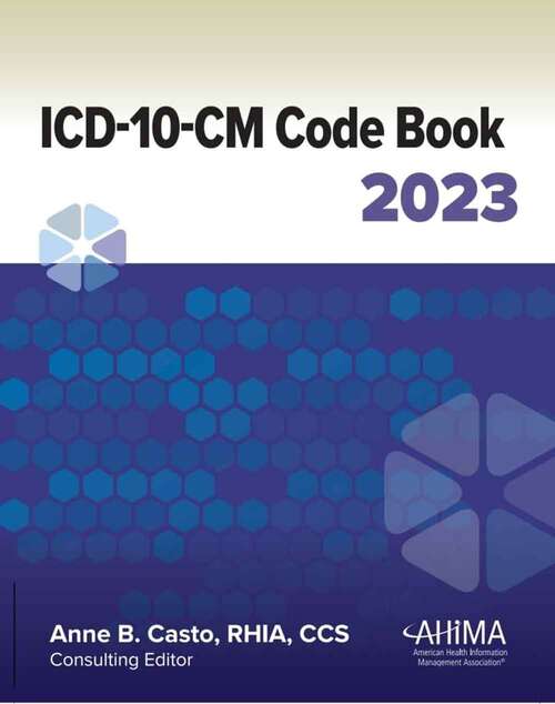 Book cover of ICD-10-CM Code Book, 2023 1st Edition