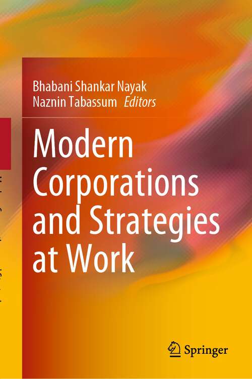 Book cover of Modern Corporations and Strategies at Work (1st ed. 2022)