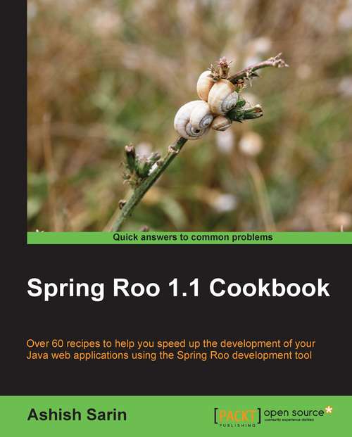 Book cover of Spring Roo 1.1 Cookbook
