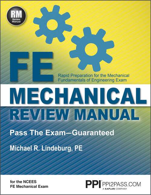 Book cover of PPI FE Mechanical Review Manual eText - 1 Year (First Edition,Original)