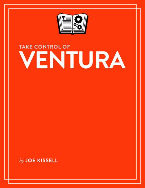 Book cover of Take Control of Ventura