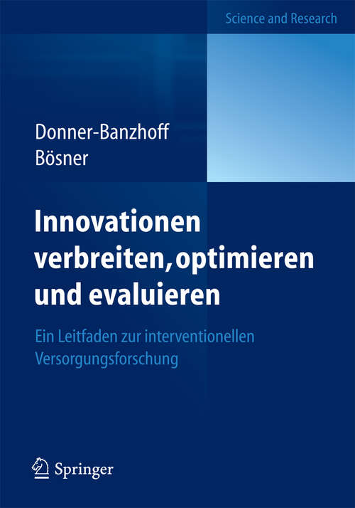 Book cover of Innovationen verbreiten, optimieren und evaluieren