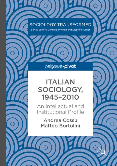 Book cover of Italian Sociology,1945–2010