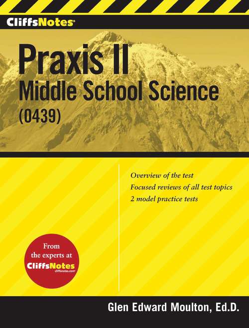 Book cover of CliffsNotes Praxis II: Middle School Science