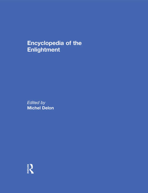 Book cover of Encyclopedia of the Enlightenment