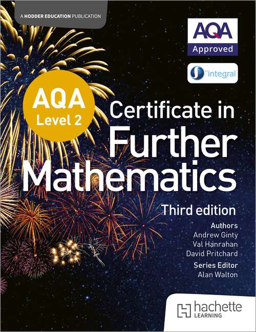 Book cover of AQA Level 2 Certificate in Further Mathematics (3rd edition)