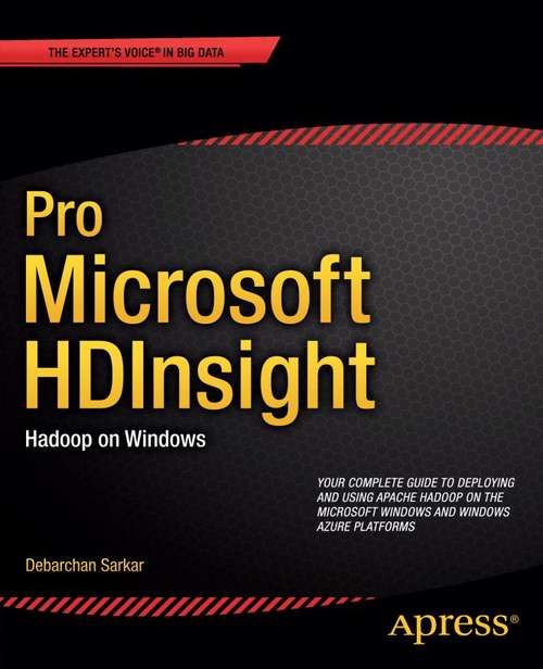 Book cover of Pro Microsoft HDInsight