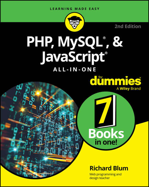 Book cover of PHP, MySQL, & JavaScript All-In-One For Dummies