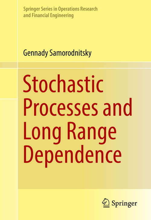 Book cover of Stochastic Processes and Long Range Dependence