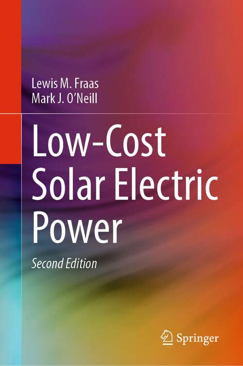 Book cover of Low-Cost Solar Electric Power (2nd ed. 2023)