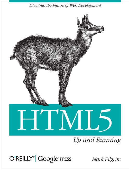 Book cover of HTML5: Up and Running