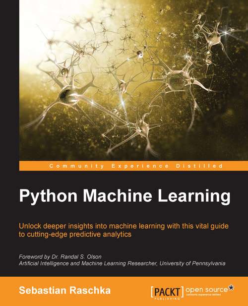 Book cover of Python Machine Learning