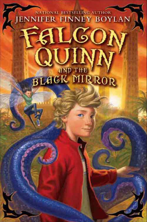 Book cover of Falcon Quinn and the Black Mirror