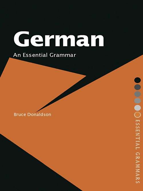 Book cover of German: An Essential Grammar (Routledge Essential Grammars)