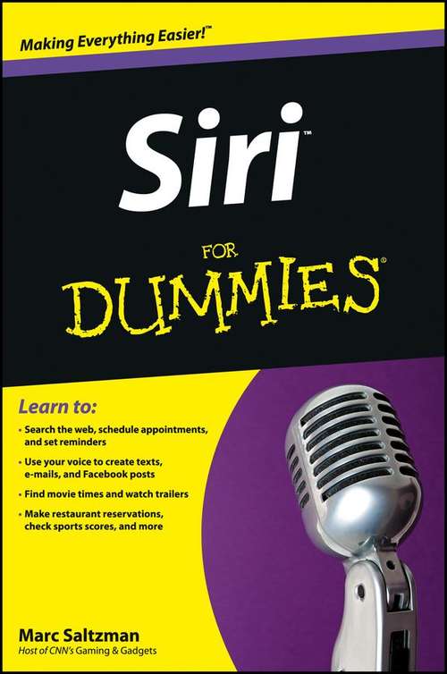 Book cover of Siri For Dummies