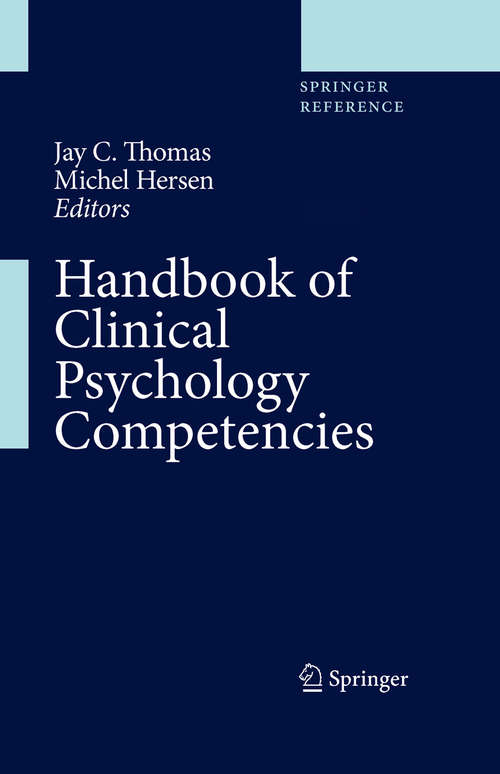 Handbook of Clinical Psychology Competencies