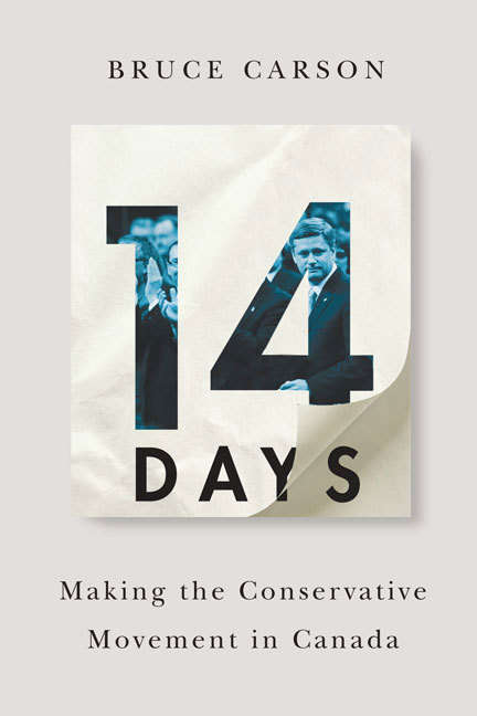 Book cover of 14 Days: Making the Conservative Movement in Canada