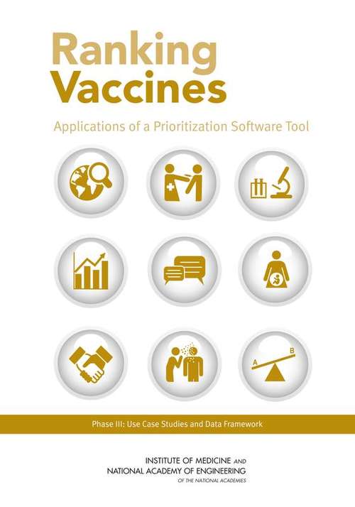 Book cover of Ranking Vaccines: Use Case Studies and Data Framework