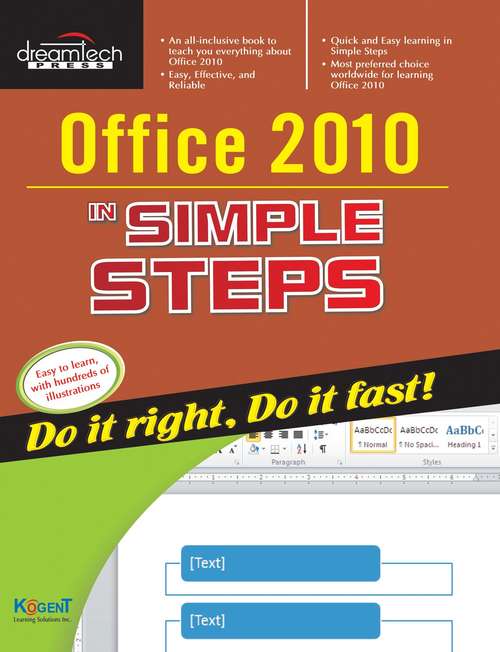 Book cover of Office 2010 In Simple Steps