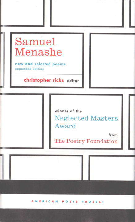 Samuel Menashe: New and Selected Poems