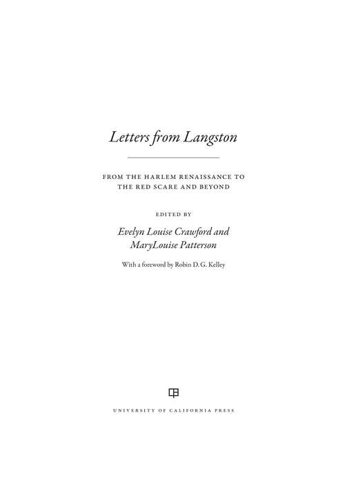Book cover of Letters from Langston