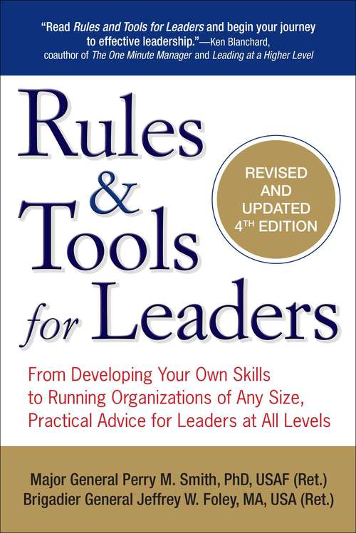 Book cover of Rules & Tools for Leaders