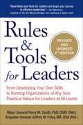 Rules & Tools for Leaders