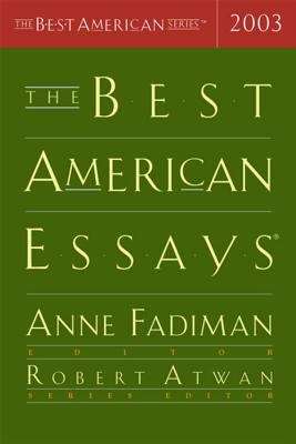 Book cover of The Best American Essays 2003