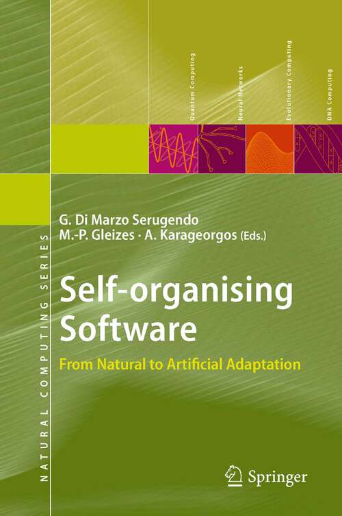 Book cover of Self-organising Software