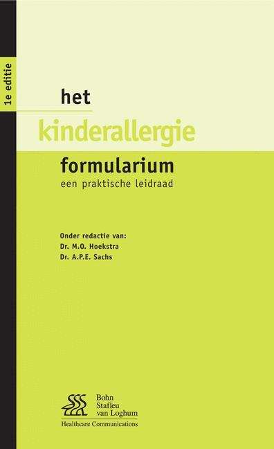 Book cover of Het Kinderallergie Formularium