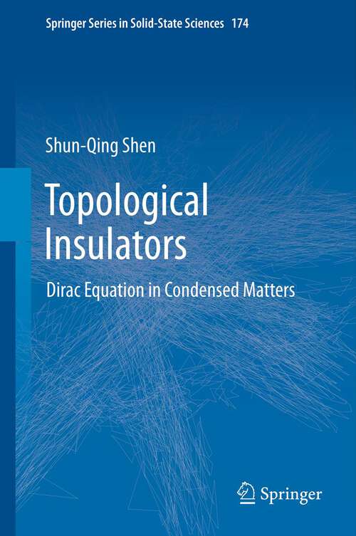 Book cover of Topological Insulators: Dirac Equation in Condensed Matters